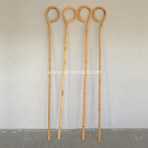 Perfect blend of durability and elegance with our Rattan Walking Stick with Circular Shaft